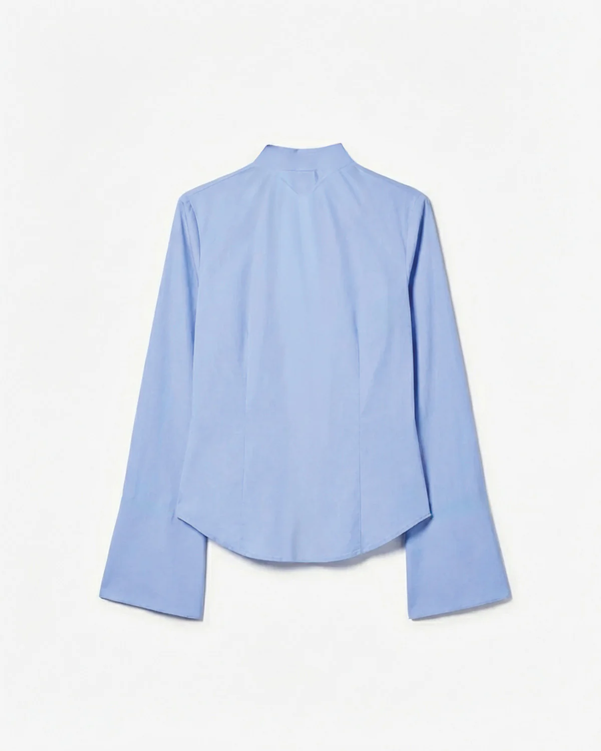 Blue Flared Sleeves Shirt - Image 5