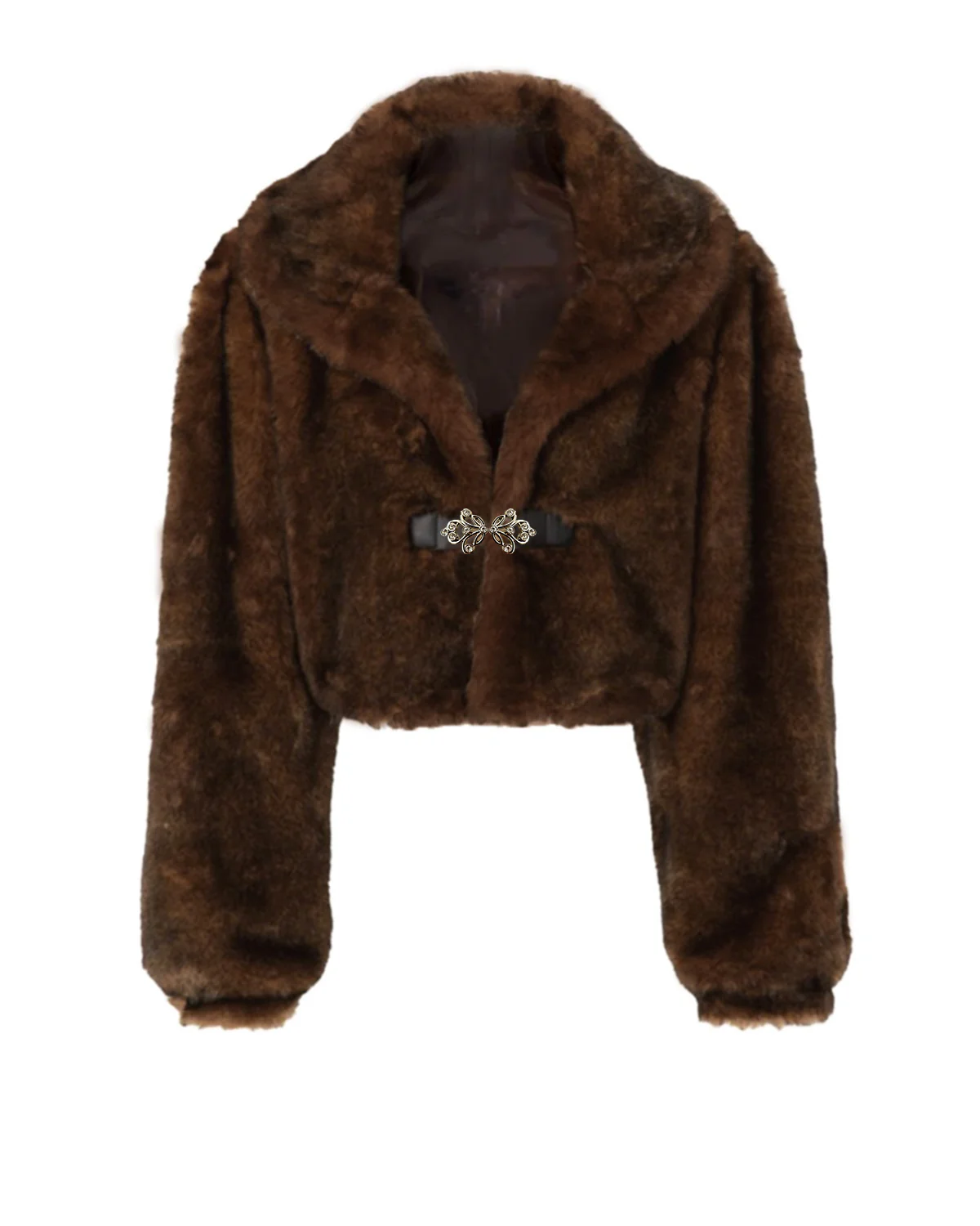 Brown Fur Jacket - Image 5