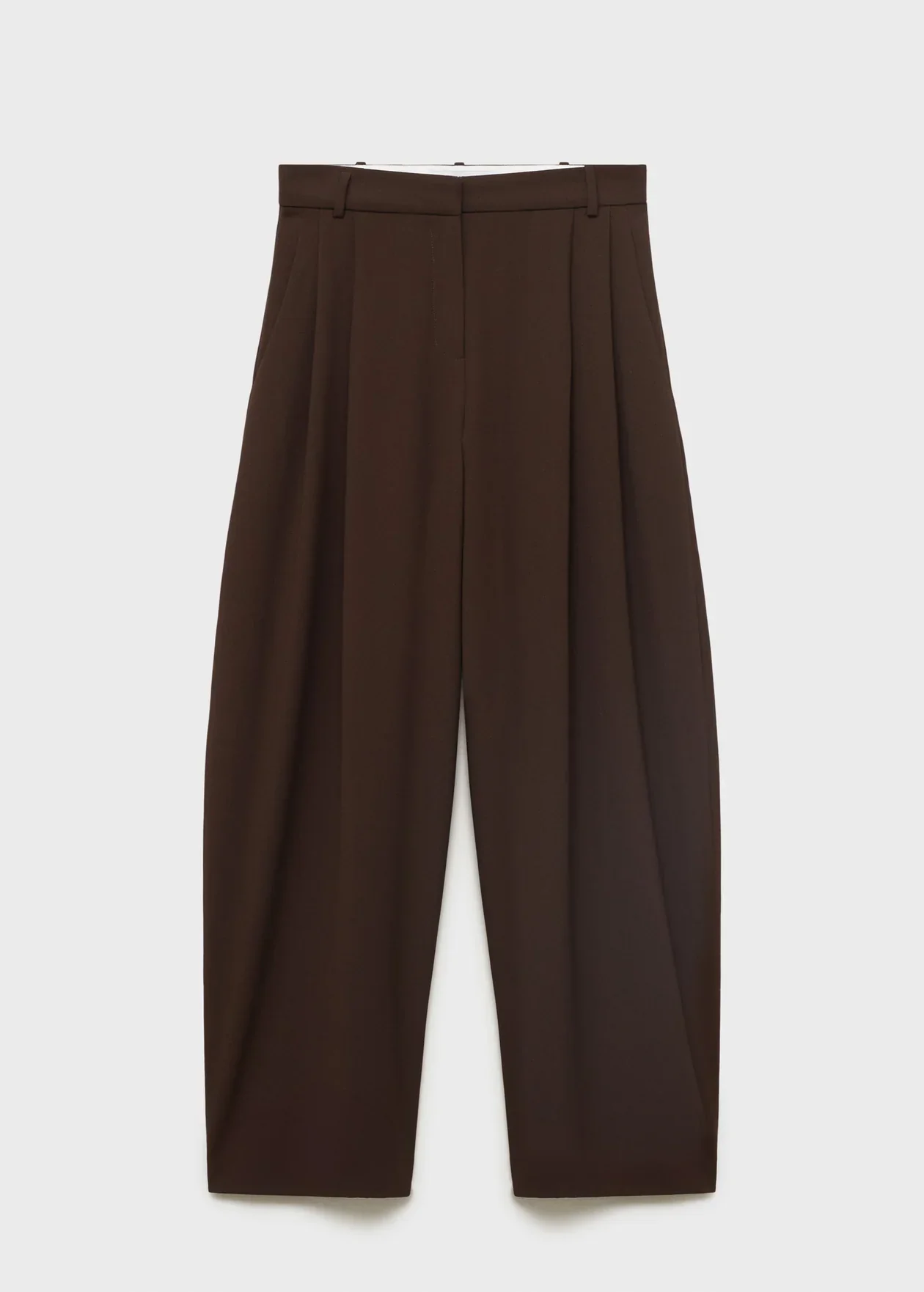 Brown Pleated Trouser - Image 6