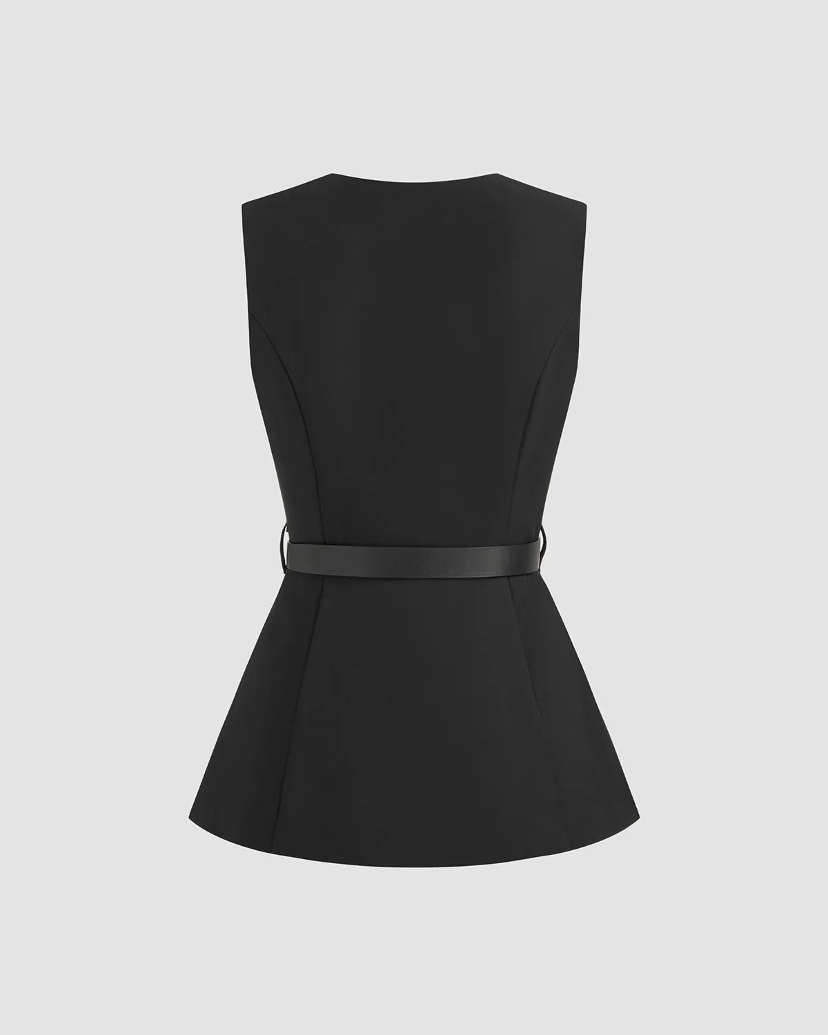 Gold Accent Vest In Black - Image 8
