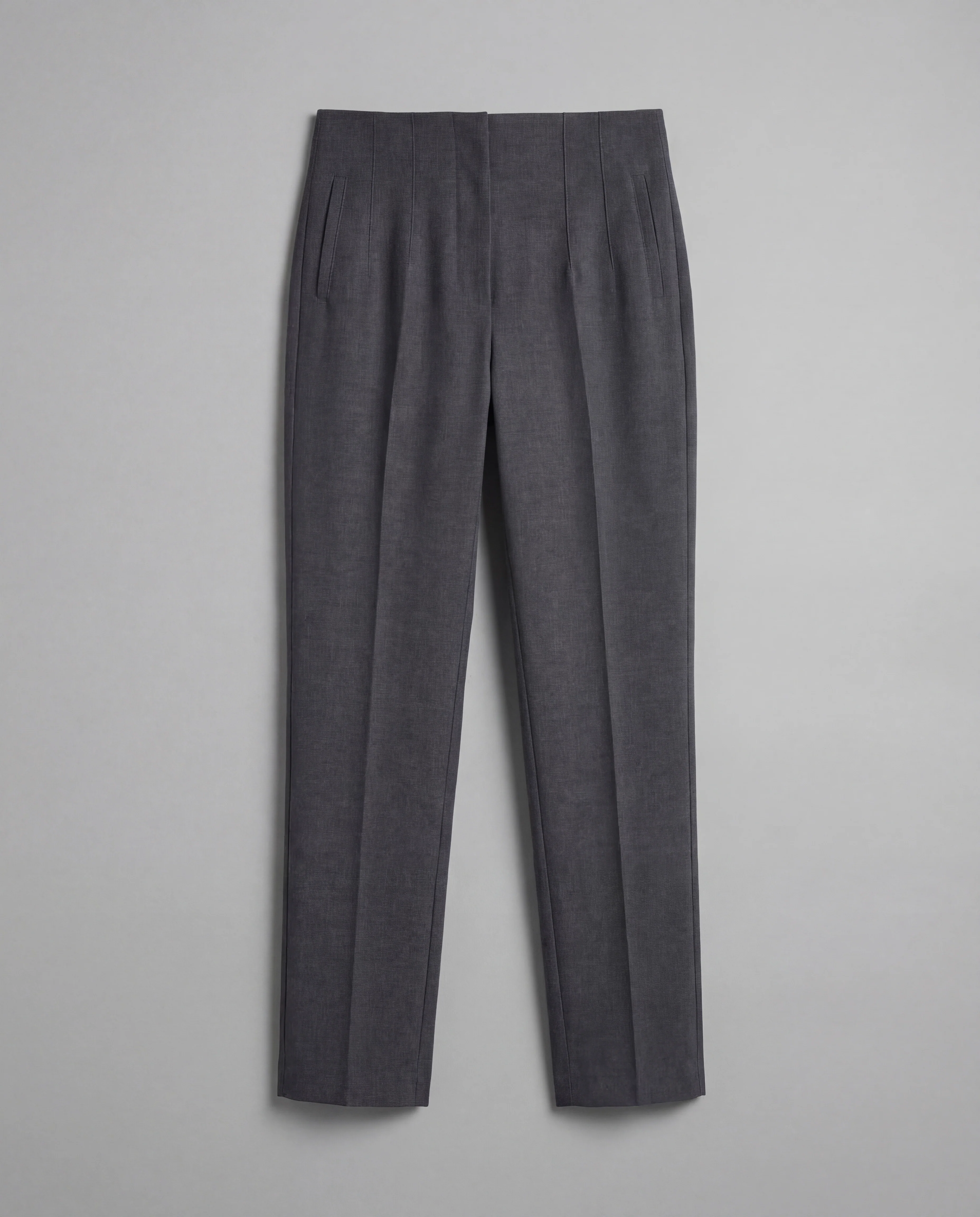 Grey High-Waist Tapered Trouser - Image 3