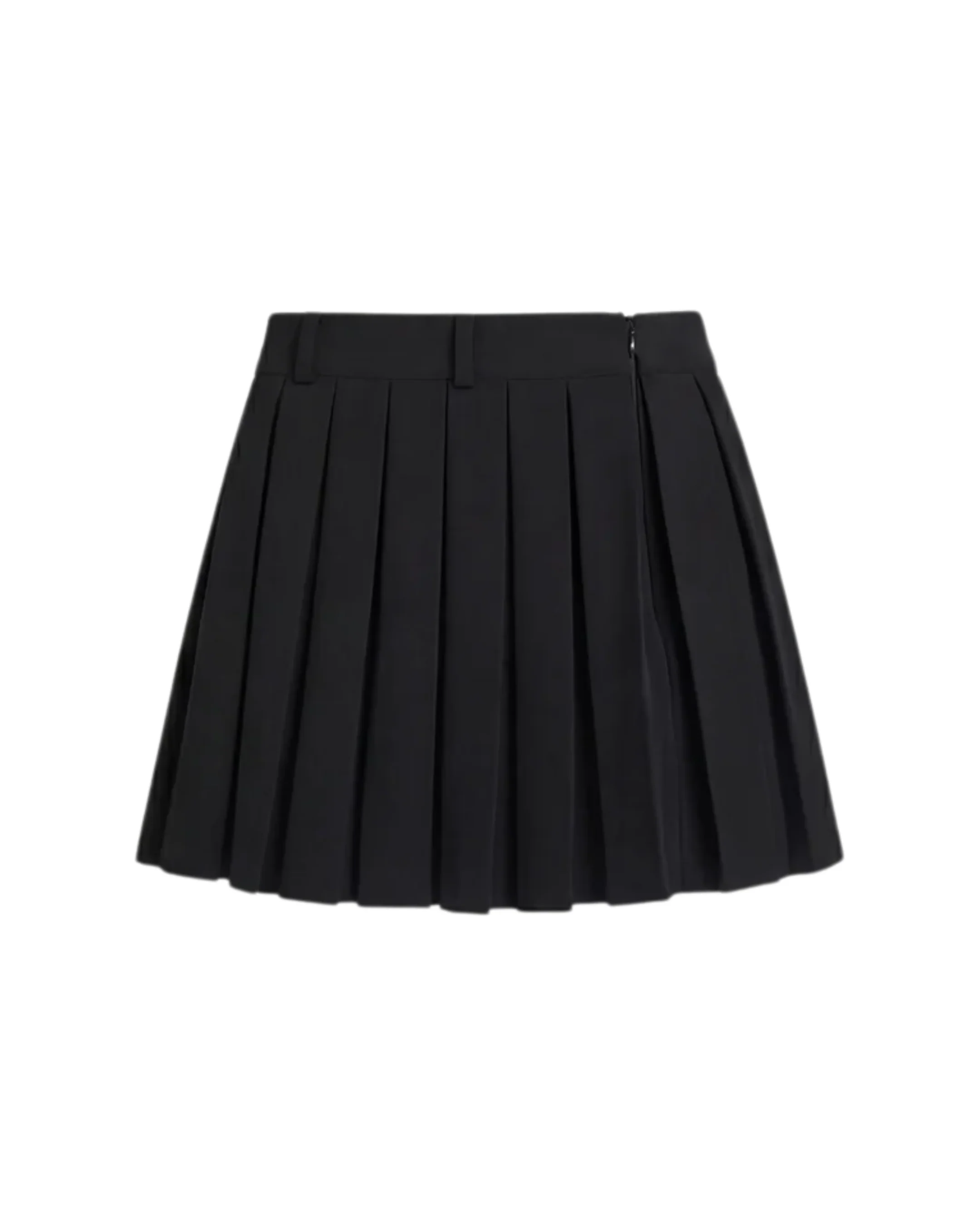 Pleated Mini Black Skirt - Image 3