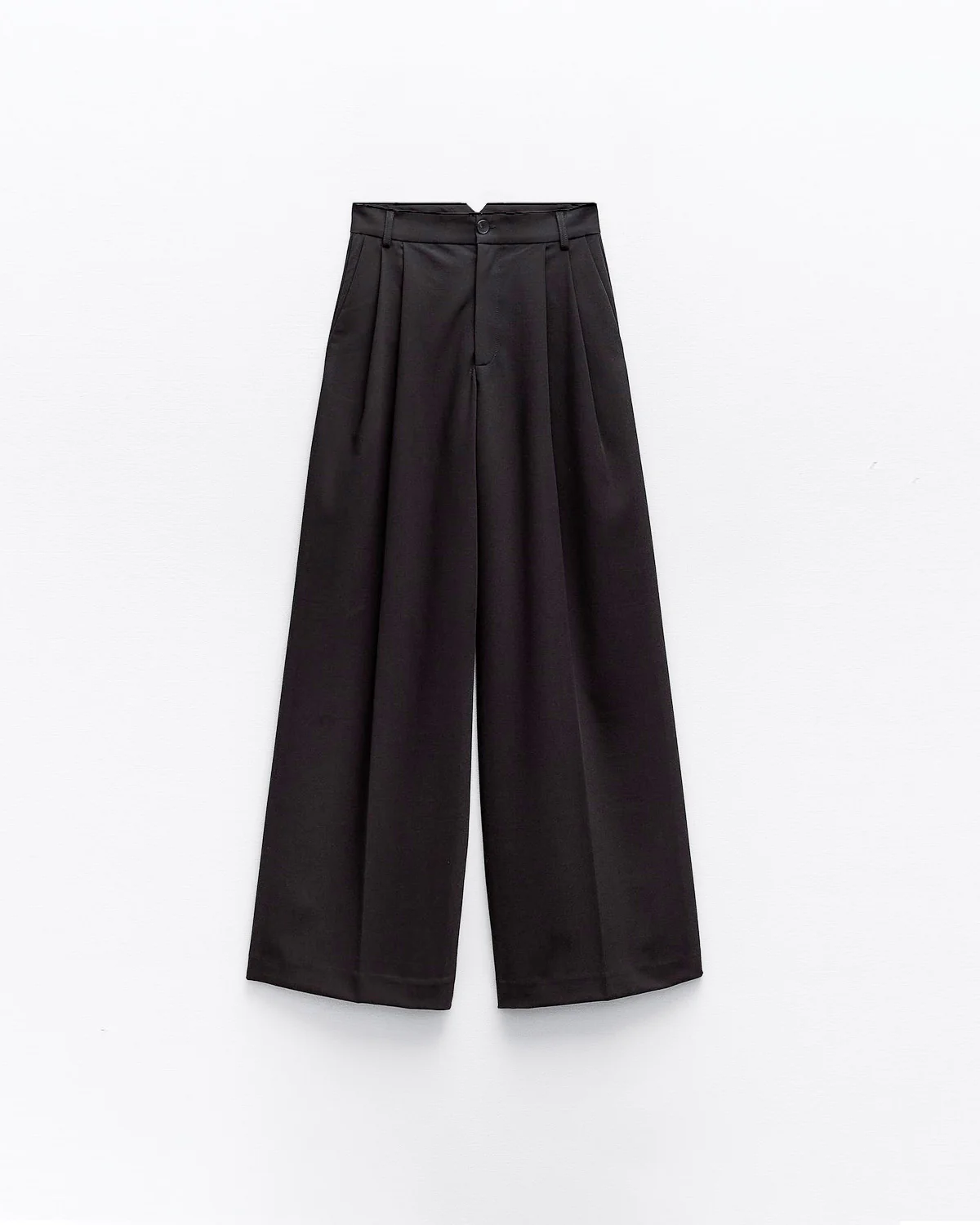 Pleated Wide Leg Pants - Image 3