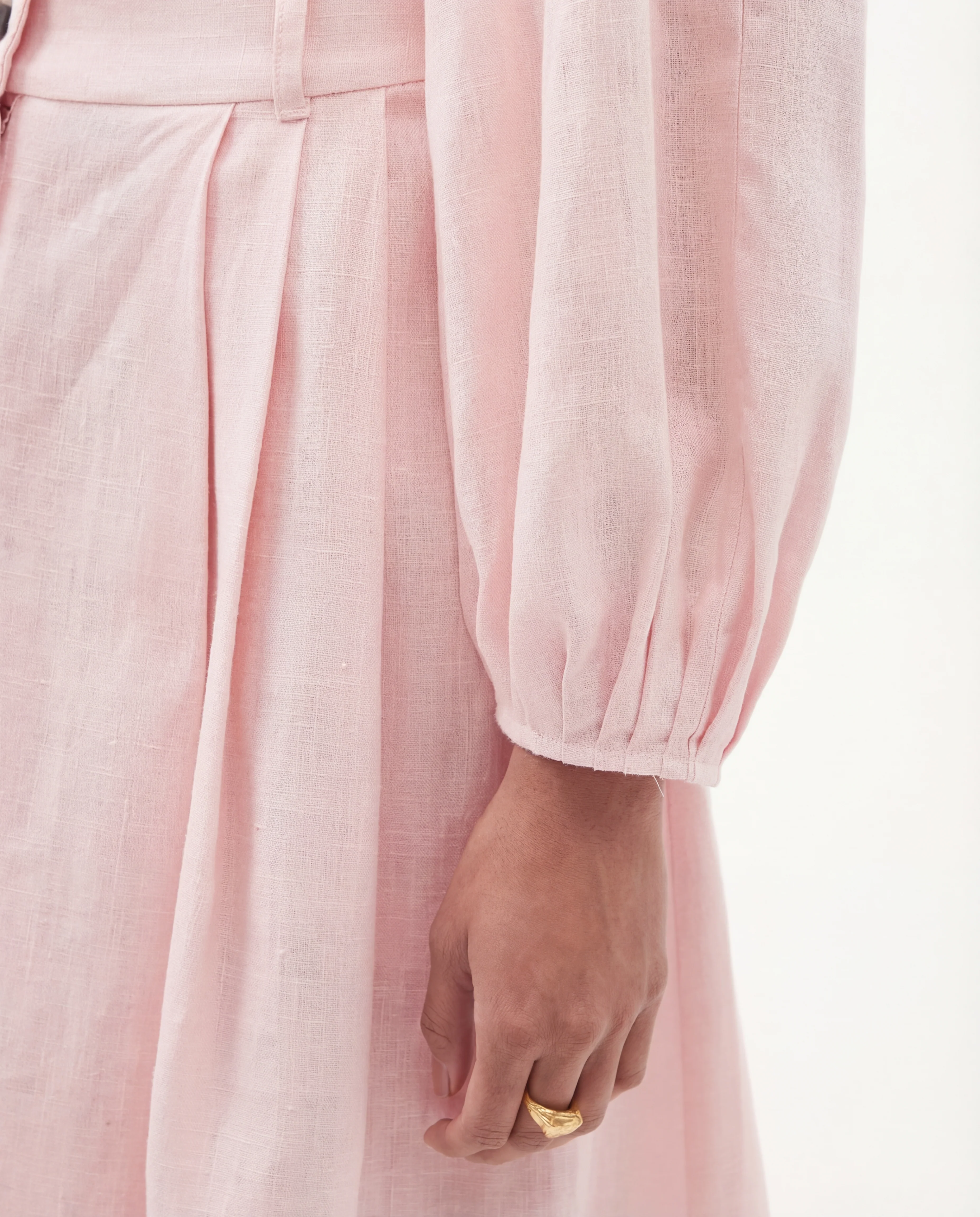 Soft Pink Co-Ord Set With Billowy Silhouette - Image 7