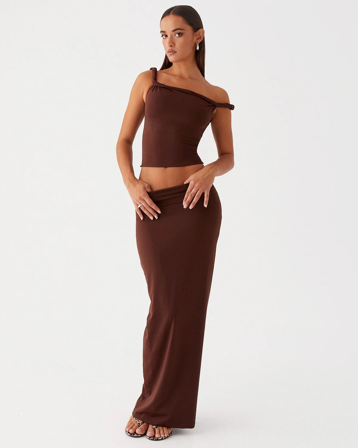 Twisted Strap Top And Skirt Co-Ord Set - Image 2