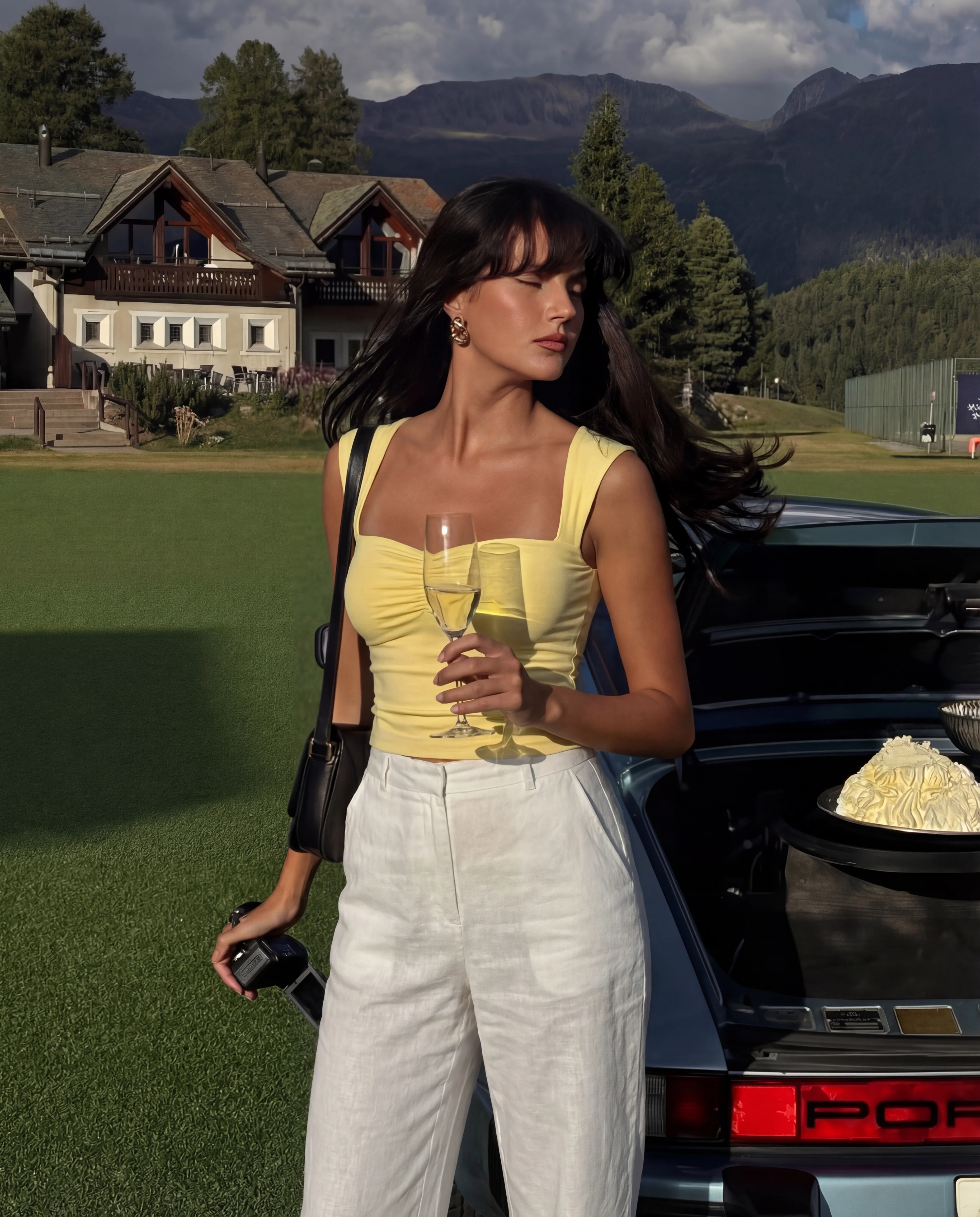 Butter Yellow Ribbed Top